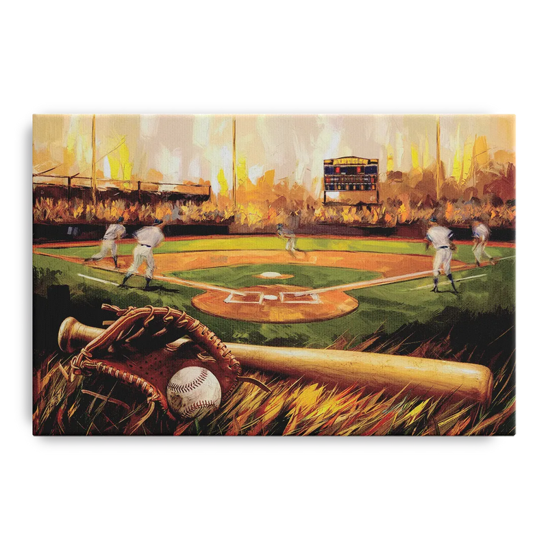 Greensboro Baseball Heritage Front - Canvas Wall Art