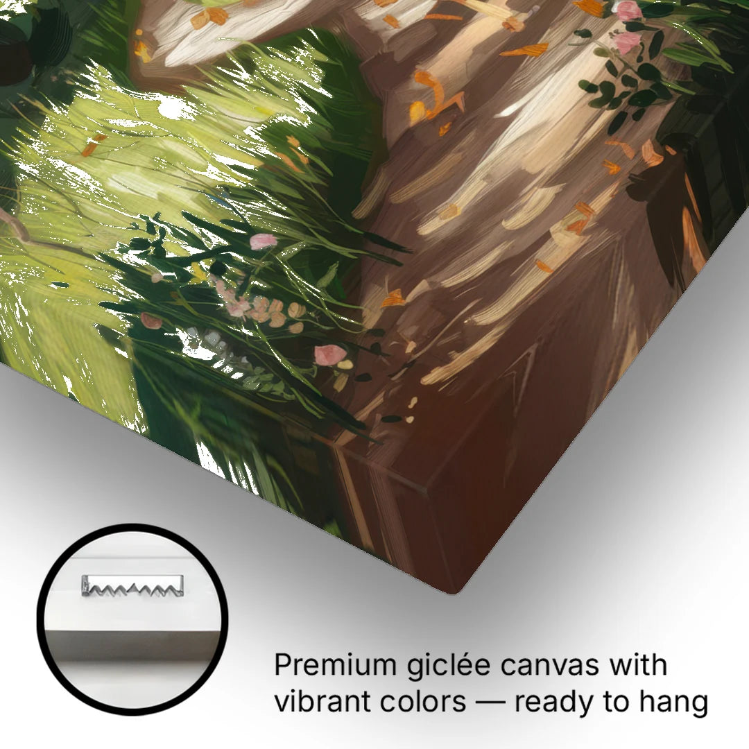 Greensboro Nature Trails - Canvas Wall Art - Gallery Wrap Corner