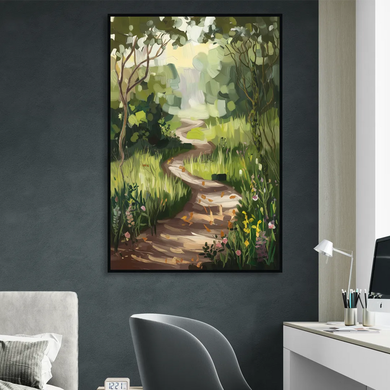 Greensboro Nature Trails Living Room - Black Canvas Wall Art