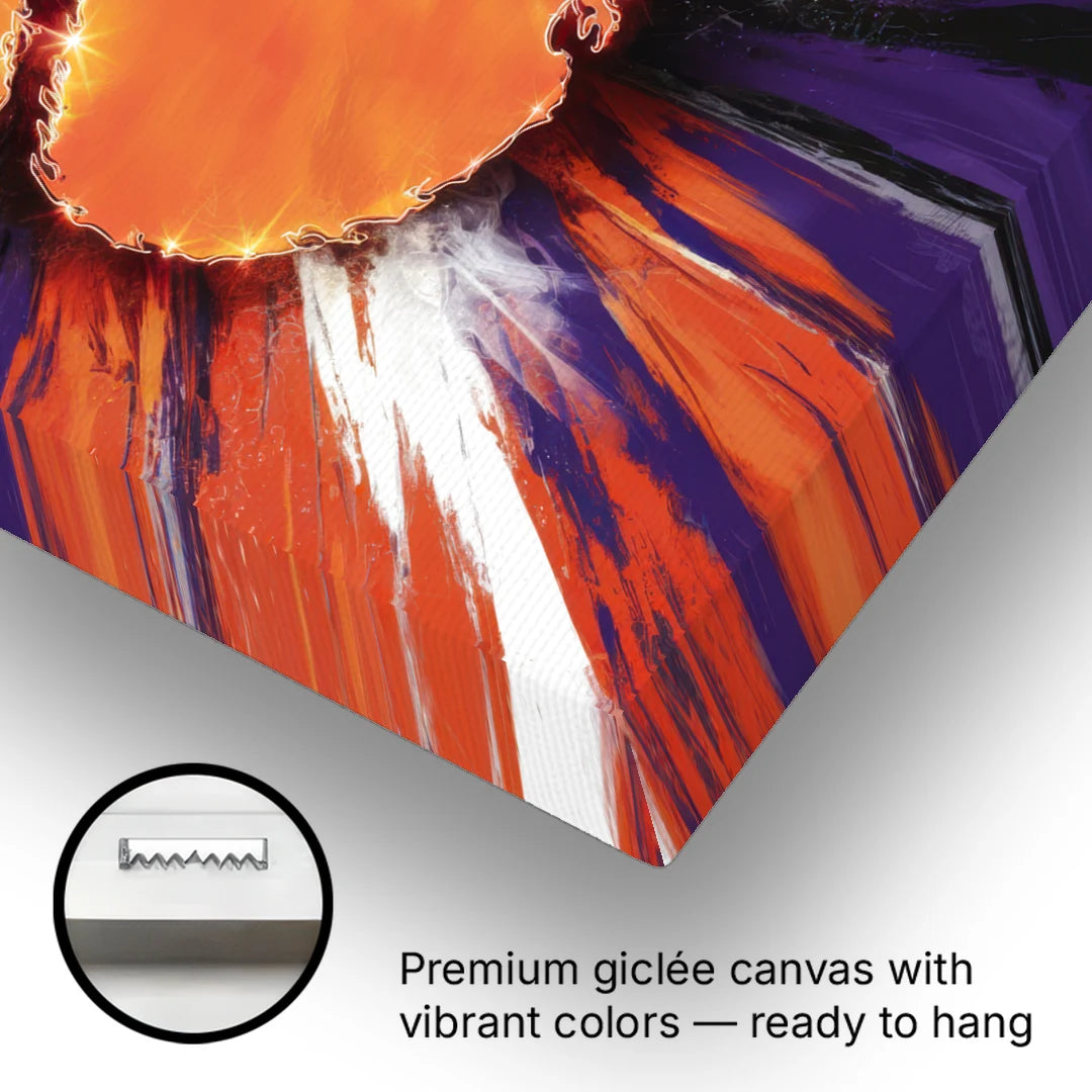 Greenville Clemson Tigers Pride - Canvas Wall Art - Gallery Wrap Corner