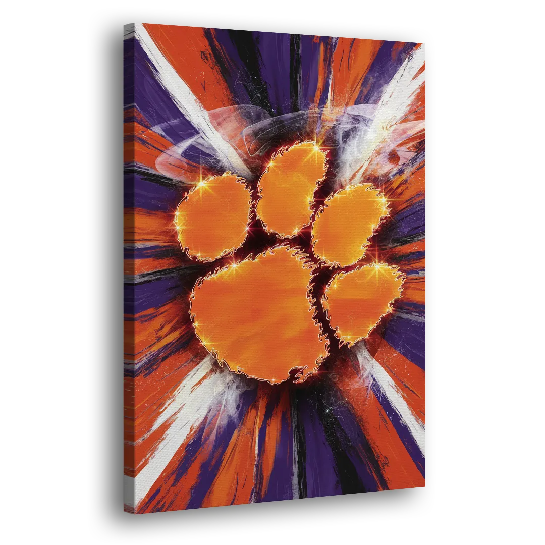 Greenville Clemson Tigers Pride Side - Canvas Wall Art