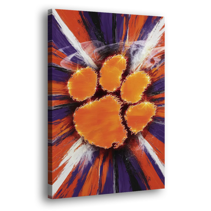 Greenville Clemson Tigers Pride Side - Canvas Wall Art