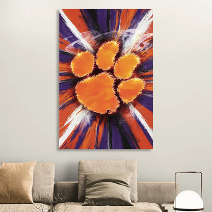Greenville Clemson Tigers Pride Sitting Room - Canvas Wall Art
