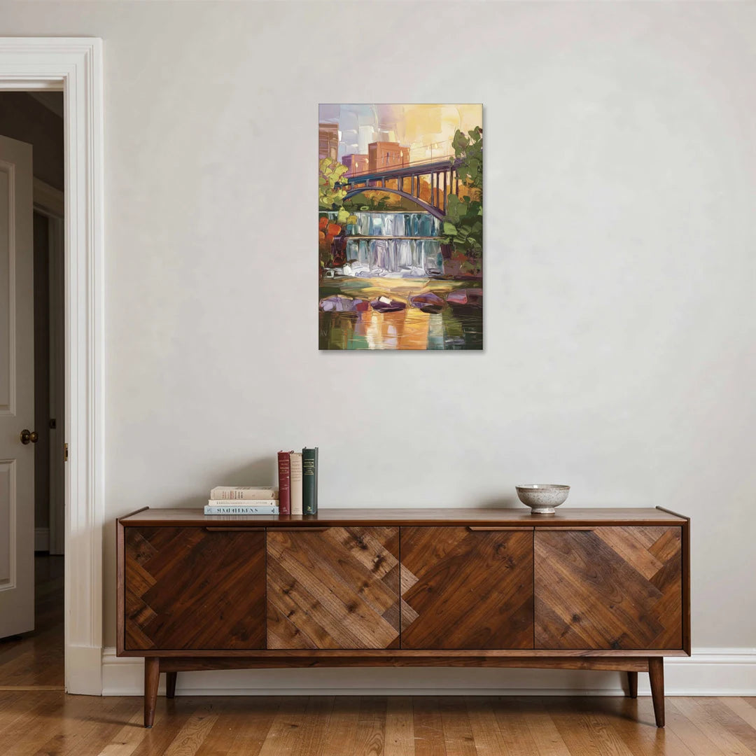 Greenville Historic Landmarks - Canvas Wall Art - Coffee Table - 24x36