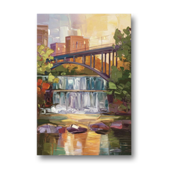 Greenville Historic Landmarks - Canvas Wall Art - Front