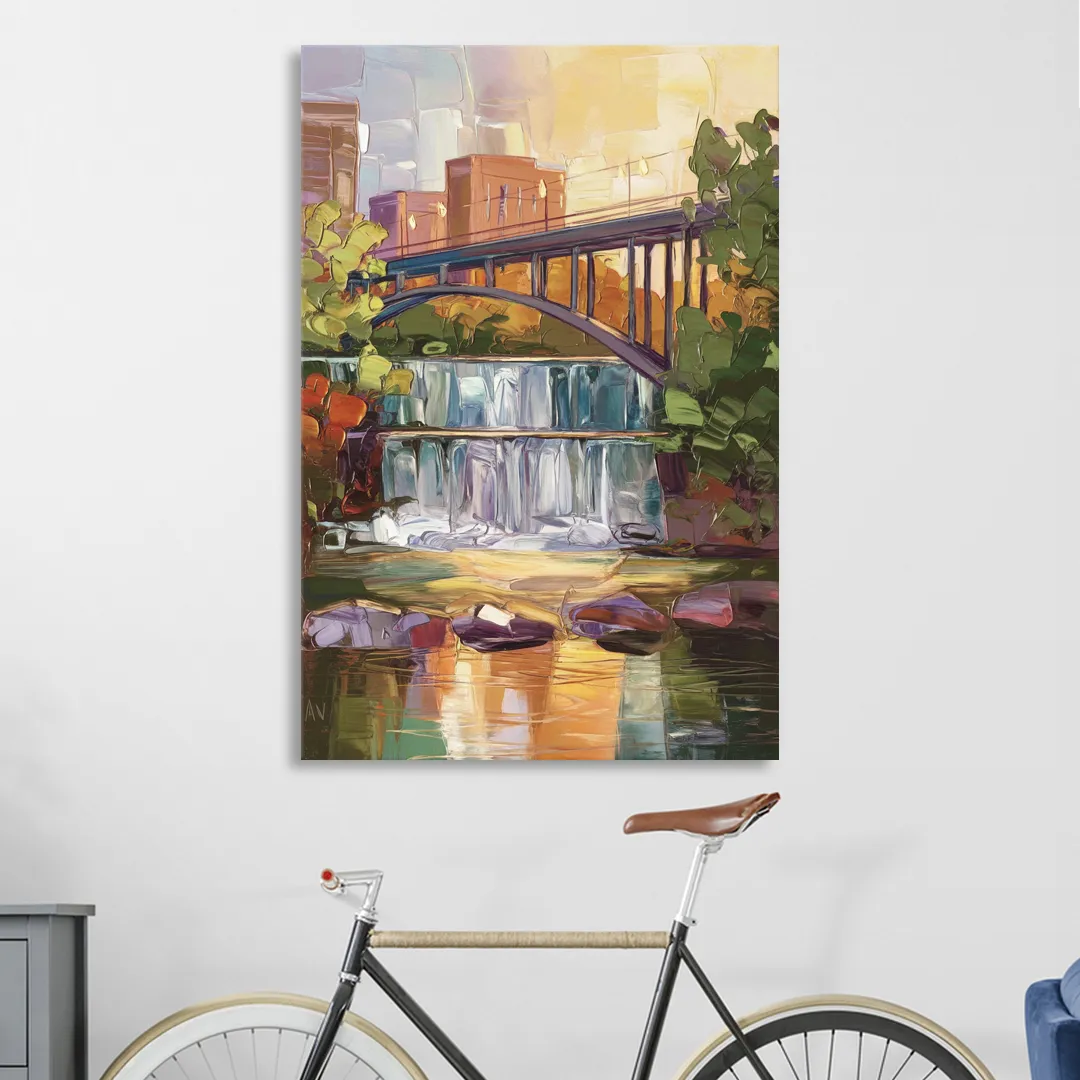 Greenville Historic Landmarks Living Room - Canvas Wall Art