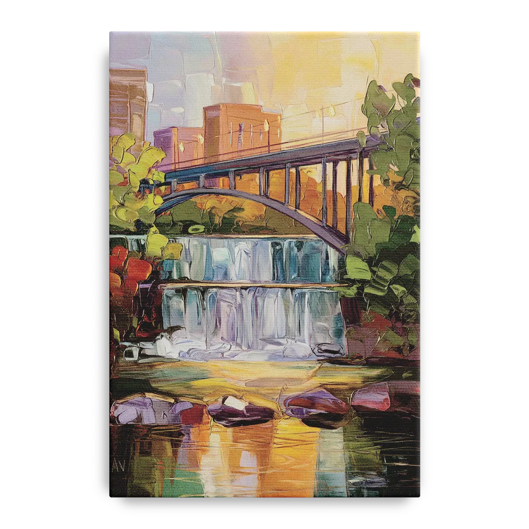 Greenville Historic Landmarks Front - Canvas Wall Art