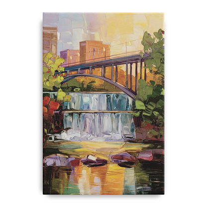 Greenville Historic Landmarks Front - Canvas Wall Art