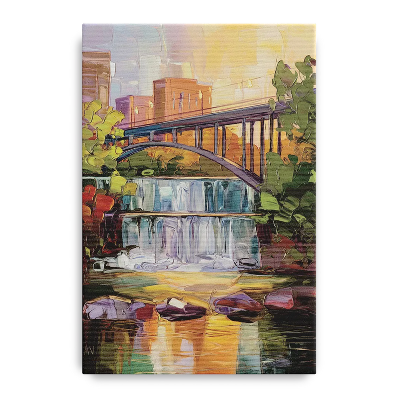 Greenville Historic Landmarks Front - Canvas Wall Art