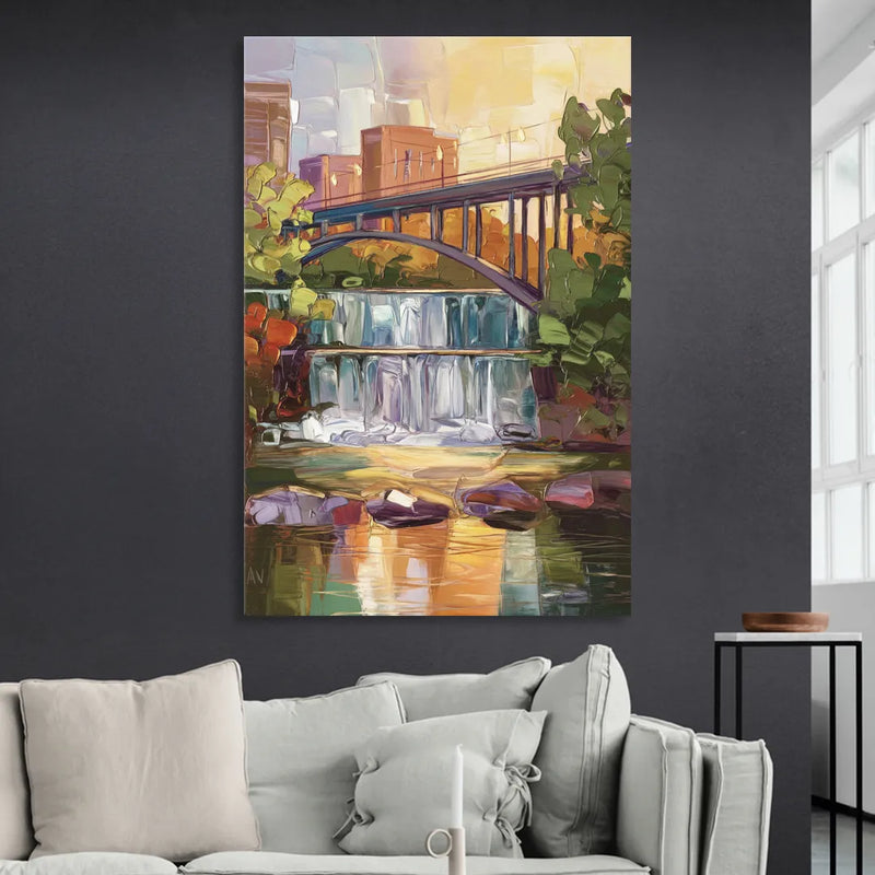Greenville Historic Landmarks Sitting Room - Canvas Wall Art