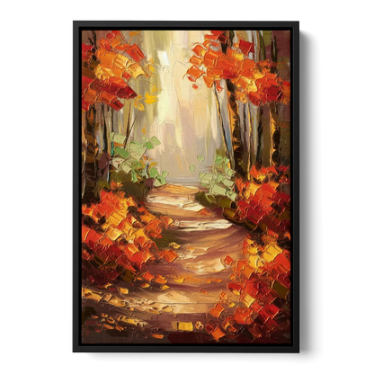 Greenville Nature Trails Front - Black Canvas Wall Art