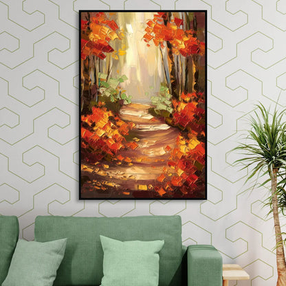 Greenville Nature Trails Sitting Room - Black Canvas Wall Art