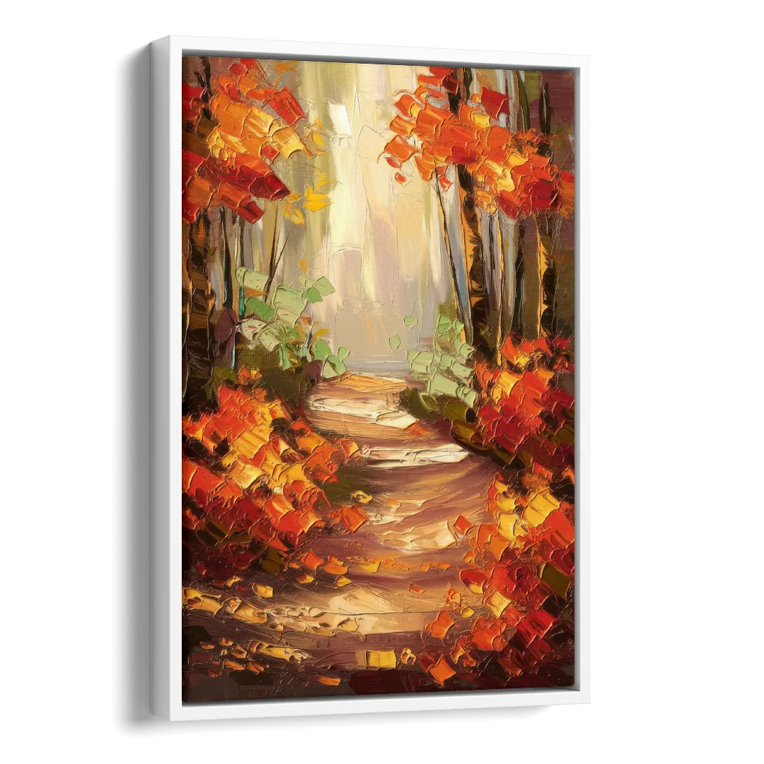 Greenville Nature Trails Side - White Canvas Wall Art