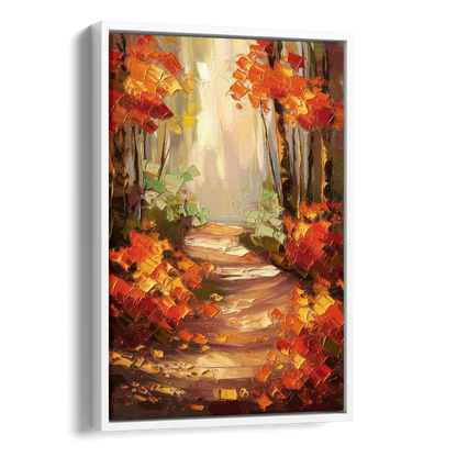 Greenville Nature Trails Side - White Canvas Wall Art