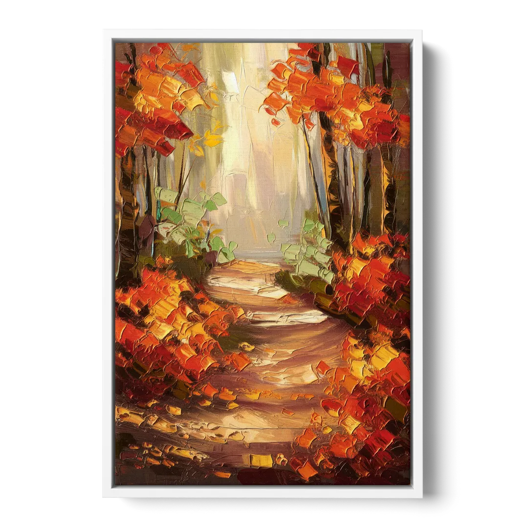 Greenville Nature Trails Front - White Canvas Wall Art