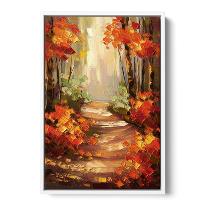 Greenville Nature Trails Front - White Canvas Wall Art