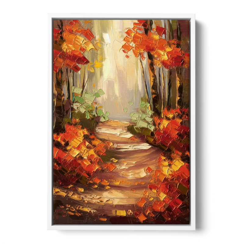 Greenville Nature Trails Front - White Canvas Wall Art