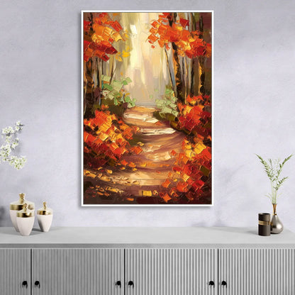 Greenville Nature Trails Living Room - White Canvas Wall Art