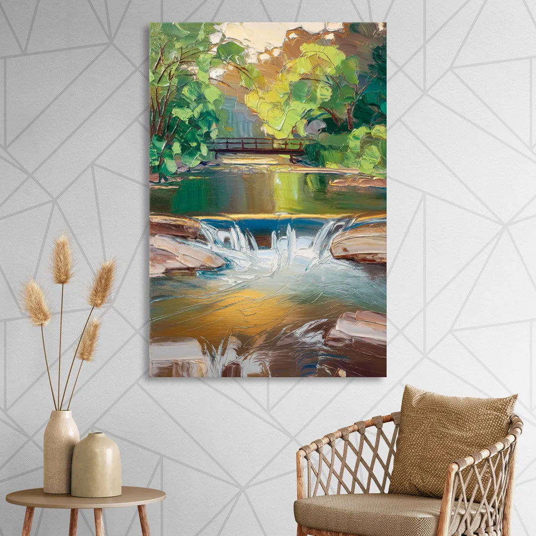 Greenville Reedy River Views Sitting Room - Canvas Wall Art