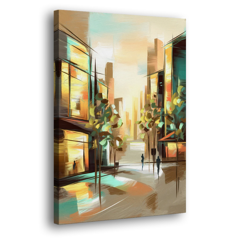 Greenville Urban Charm - Canvas Wall Art - Side