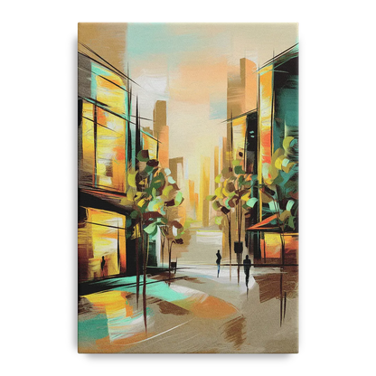 Greenville Urban Charm Front - Canvas Wall Art
