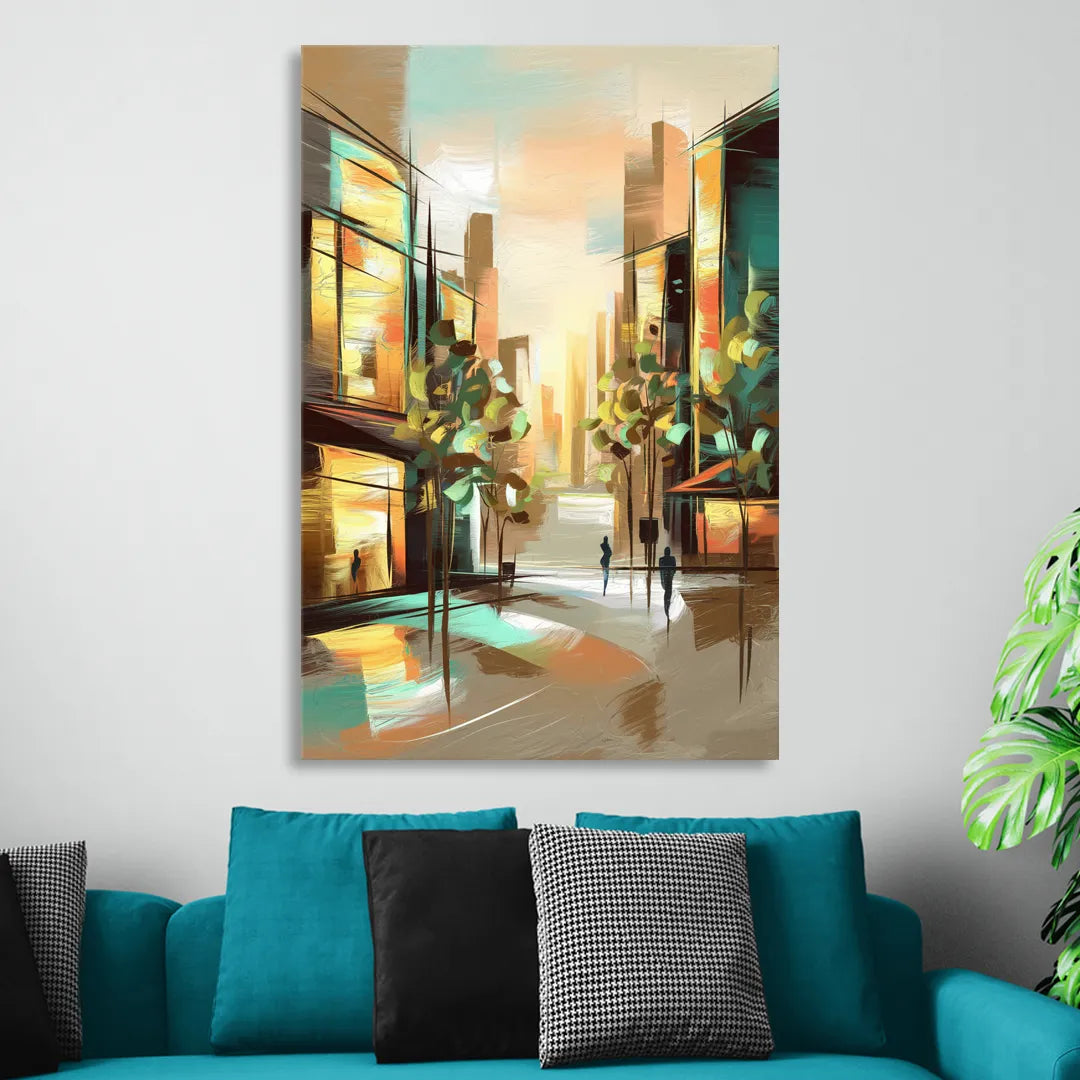 Greenville Urban Charm Sitting Room - Canvas Wall Art
