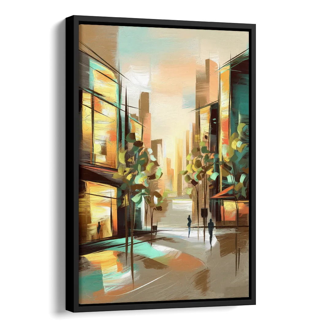 Greenville Urban Charm Side - Black Canvas Wall Art