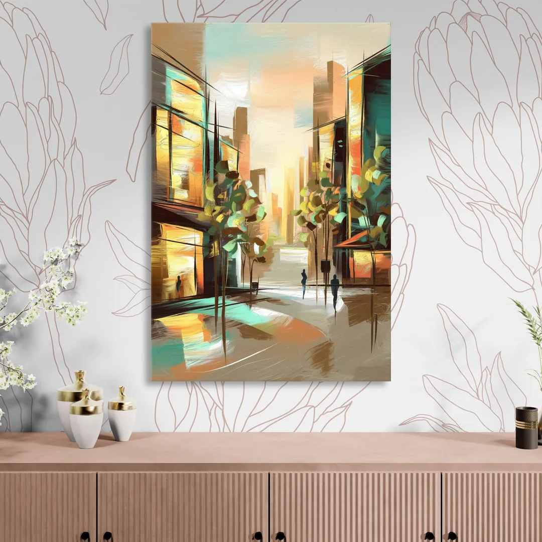 Greenville Urban Charm Living Room - Canvas Wall Art