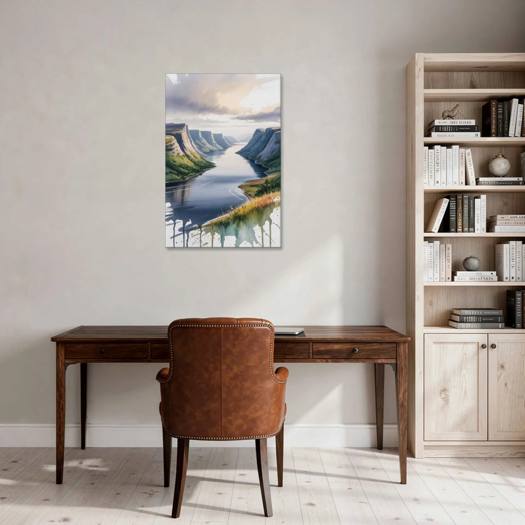 Gros Morne Fjords - Canvas Wall Art - Office - 24x36