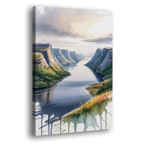 Gros Morne Fjords - Canvas Wall Art - Side