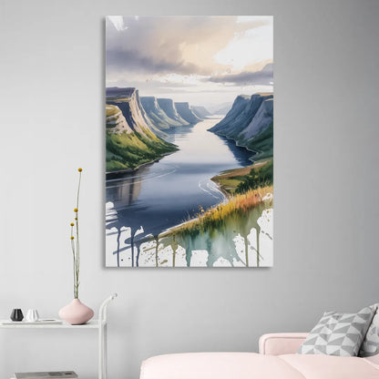 Gros Morne Fjords Living Room - Canvas Wall Art