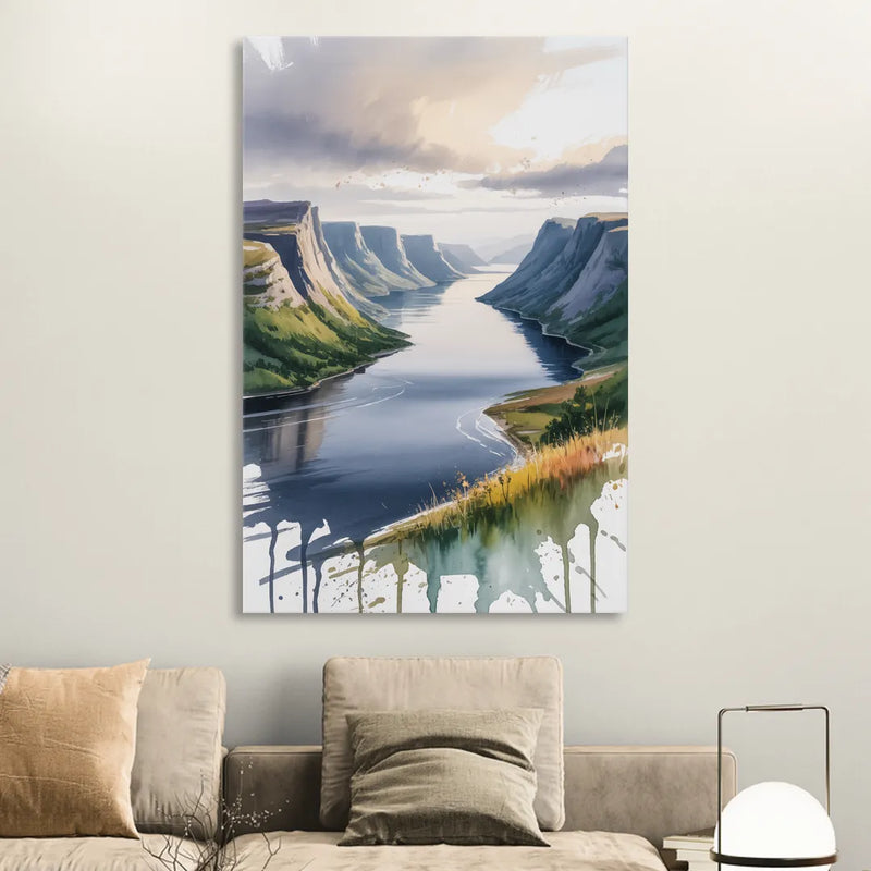 Gros Morne Fjords Sitting Room - Canvas Wall Art