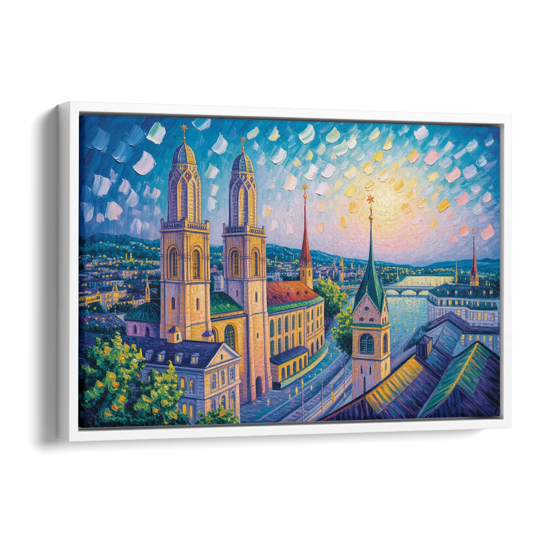 Grossmunster Majesty Side - White Canvas Wall Art