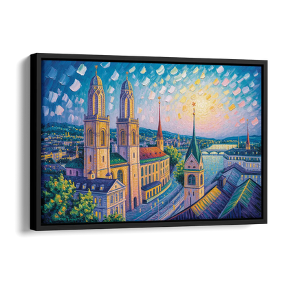 Grossmunster Majesty Side - Black Canvas Wall Art