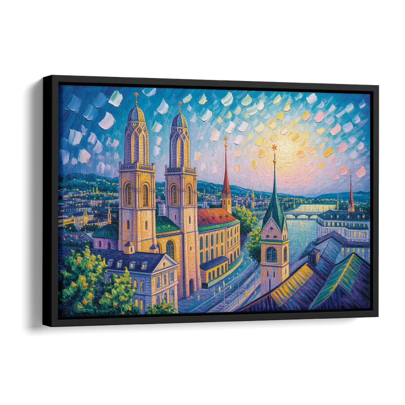 Grossmunster Majesty Side - Black Canvas Wall Art