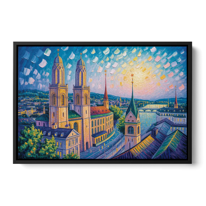 Grossmunster Majesty Front - Black Canvas Wall Art