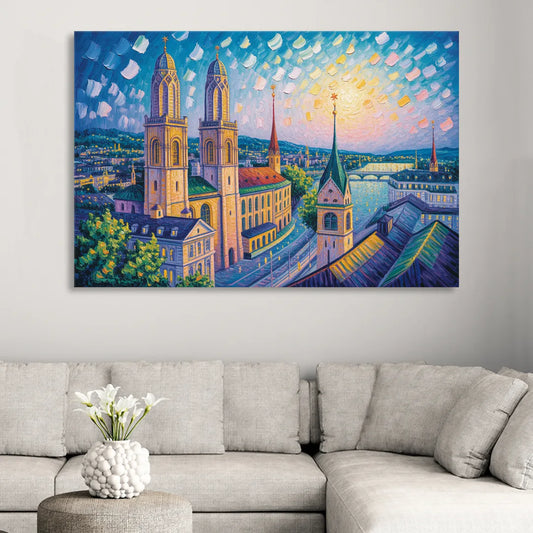 Grossmunster Majesty Living Room - Canvas Wall Art
