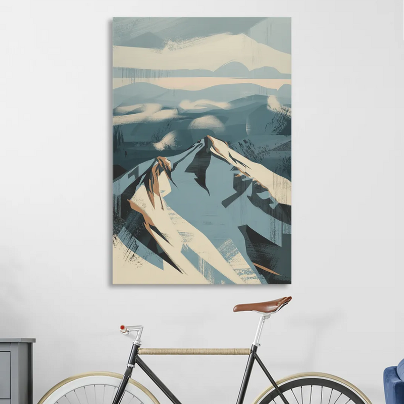 Grouse Mountain Snow View Sitting Room - Canvas Wall Art