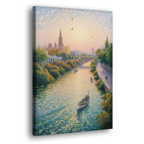 Guadalquivir Glimpse - Canvas Wall Art - Side