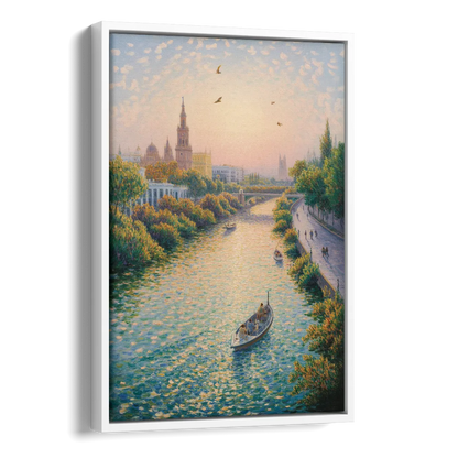 Guadalquivir Glimpse Side - White Canvas Wall Art