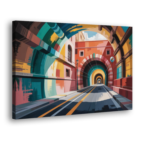 Guanajuato Tunnels - Canvas Wall Art - Side