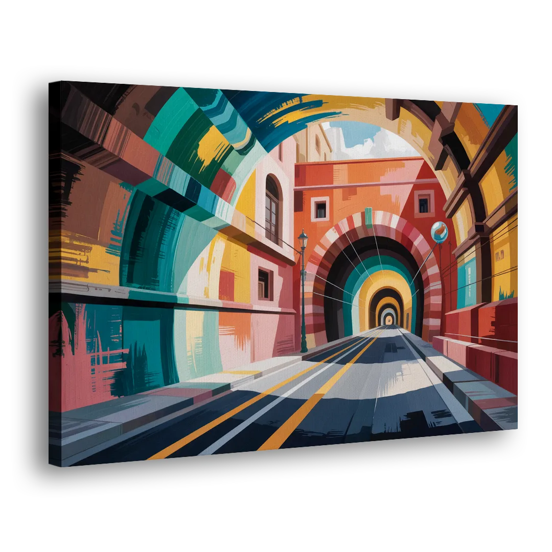 Guanajuato Tunnels Side - Canvas Wall Art