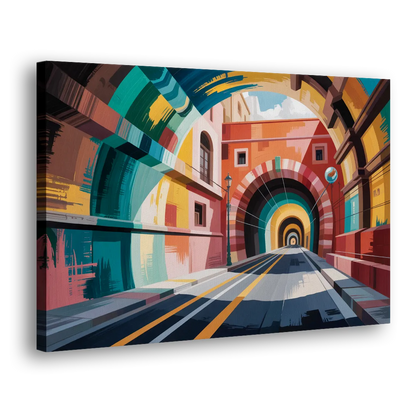 Guanajuato Tunnels Side - Canvas Wall Art