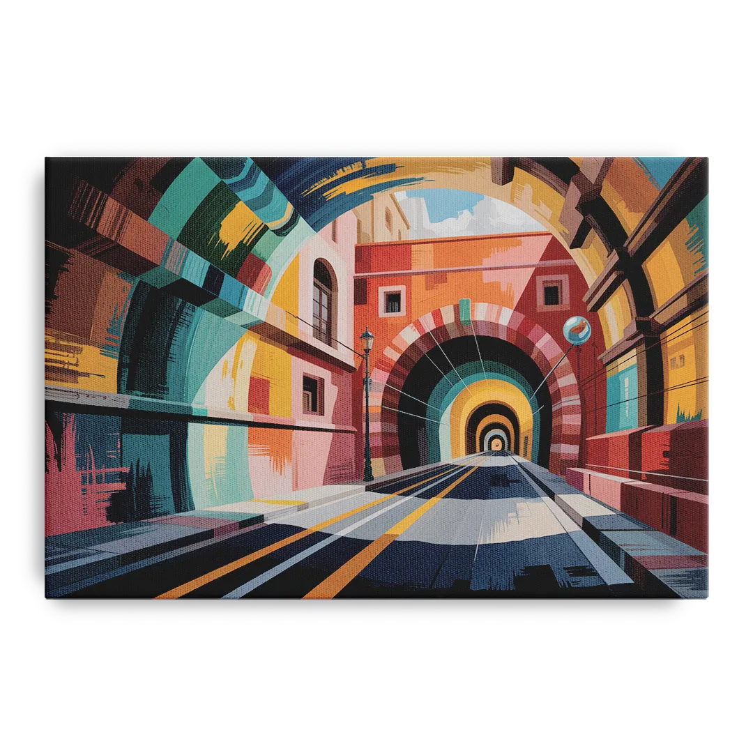 Guanajuato Tunnels Front - Canvas Wall Art