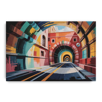 Guanajuato Tunnels Front - Canvas Wall Art