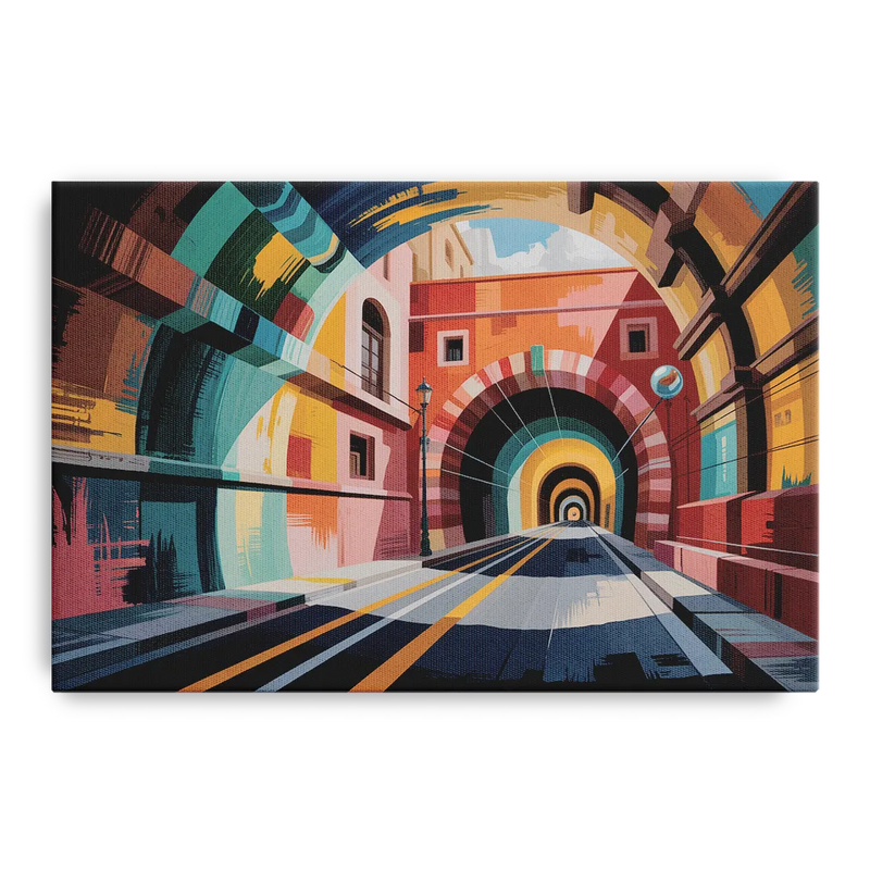 Guanajuato Tunnels Front - Canvas Wall Art