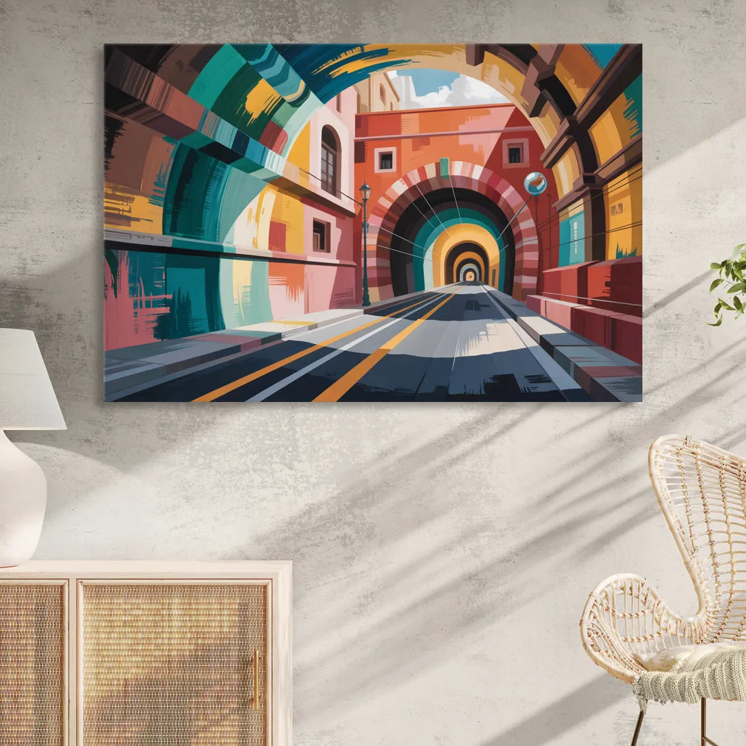 Guanajuato Tunnels Living Room - Canvas Wall Art