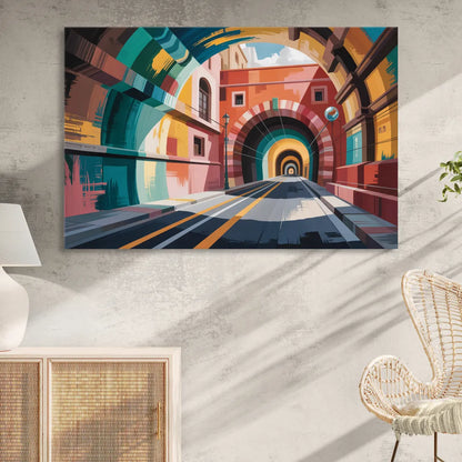 Guanajuato Tunnels Living Room - Canvas Wall Art