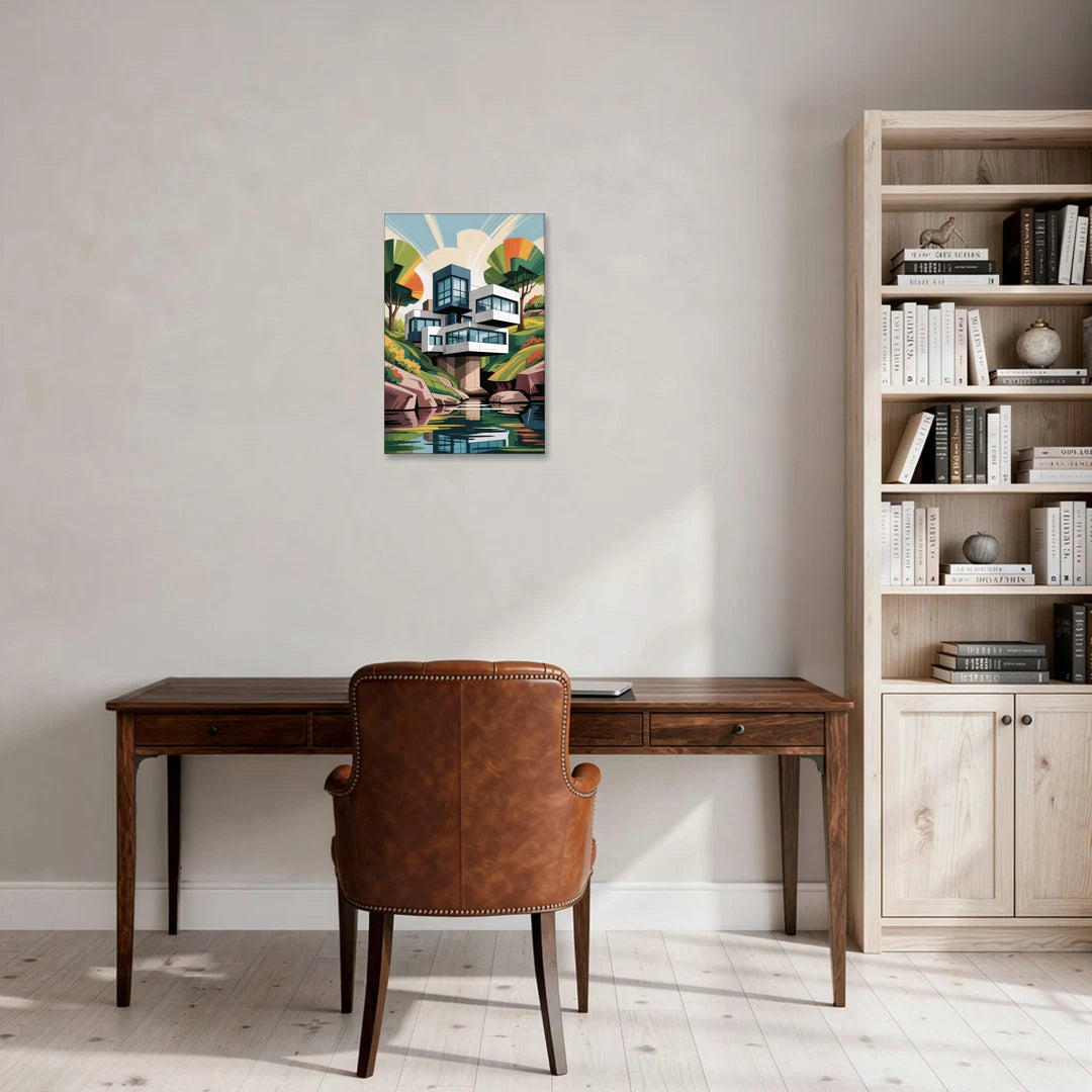 Habitat 67 Architecture - Canvas Wall Art - Office - 16x24