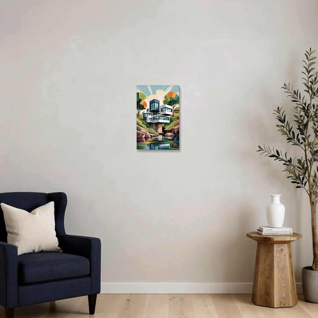 Habitat 67 Architecture - Canvas Wall Art - Sofa - 12x18
